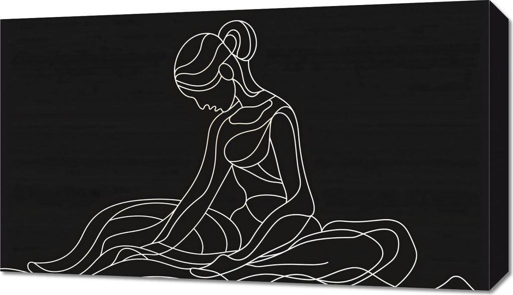 Bild 70x40cm Sitzende Position