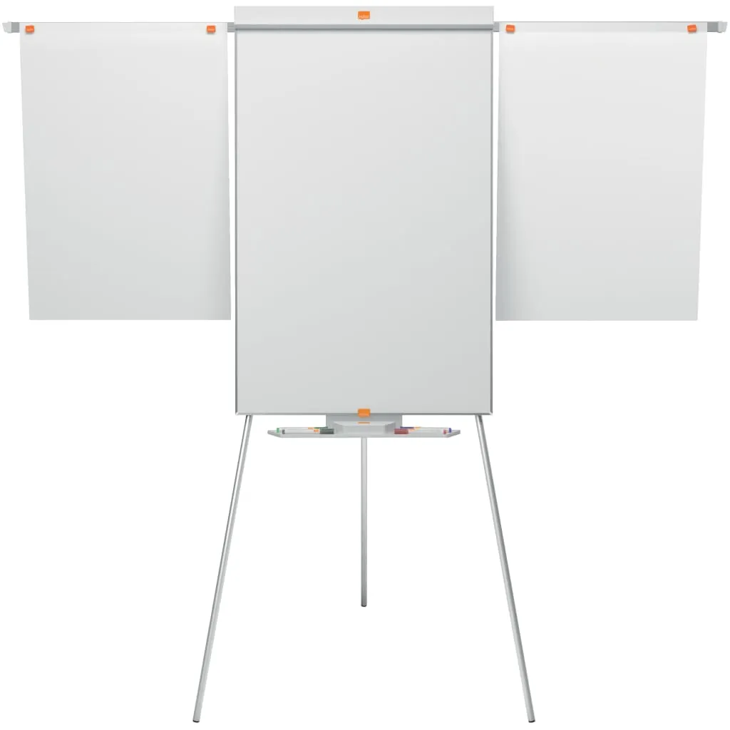 Nobo Flipchart Shark Tableau de Conférence Réglable Argent et Bleu - 3