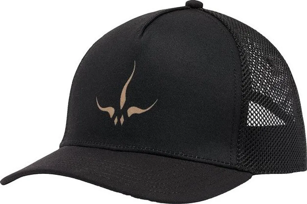 Casquette prAna Roads Ahead Trucker Noire avec logo brodé et Snapback