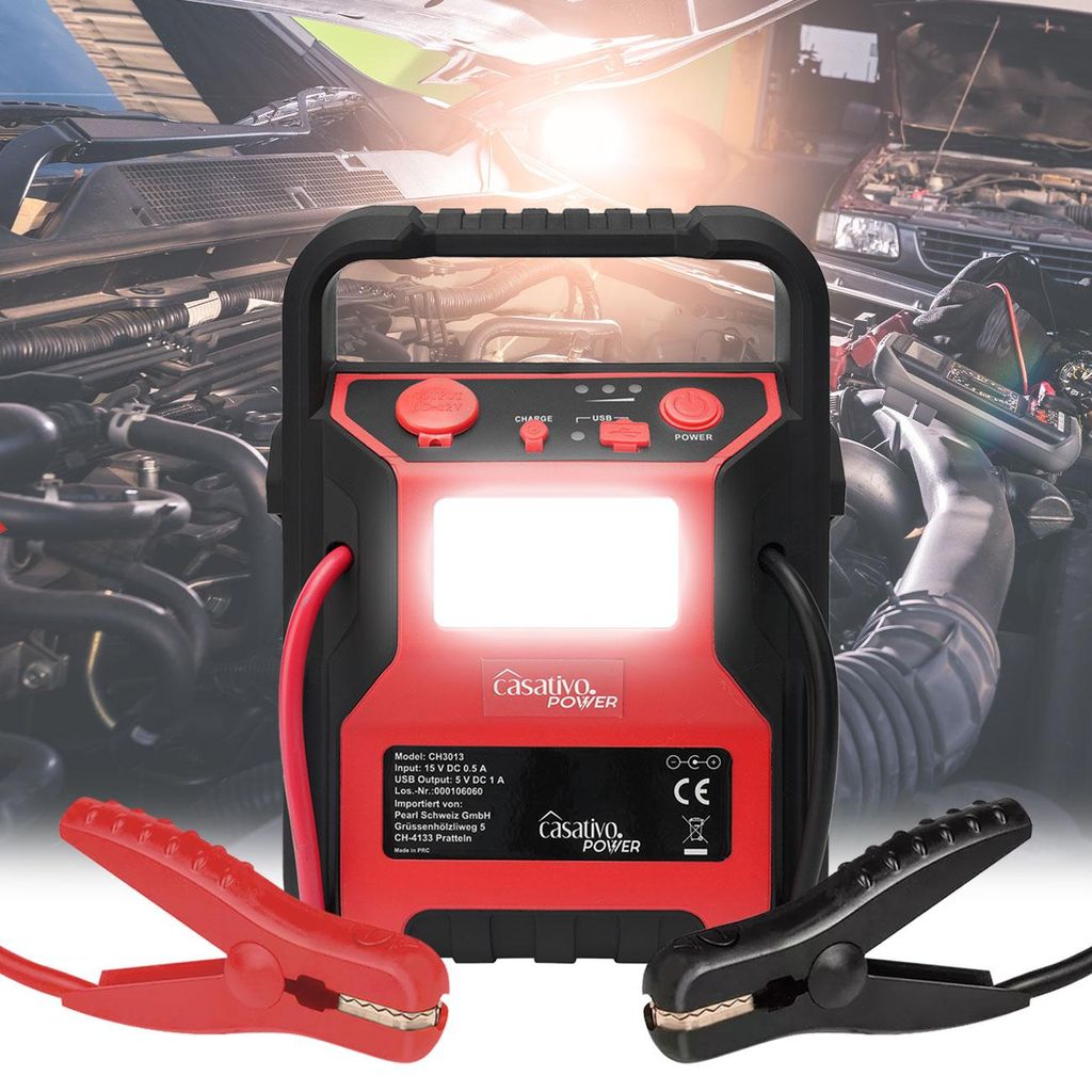5-in-1 Starthilfe Booster mit Powerbank & Luftkompressor Produktbild 