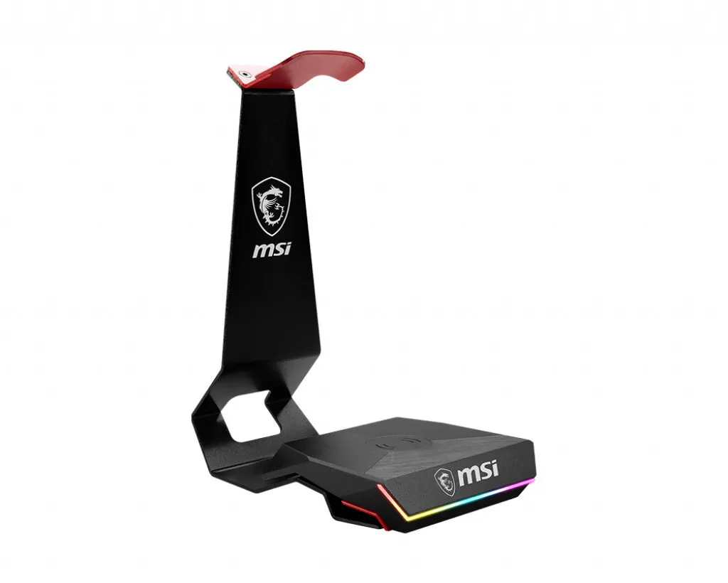 MSI Immerse HS01 Combo : Support Casque et Chargeur Inductif Sans Fil Qi