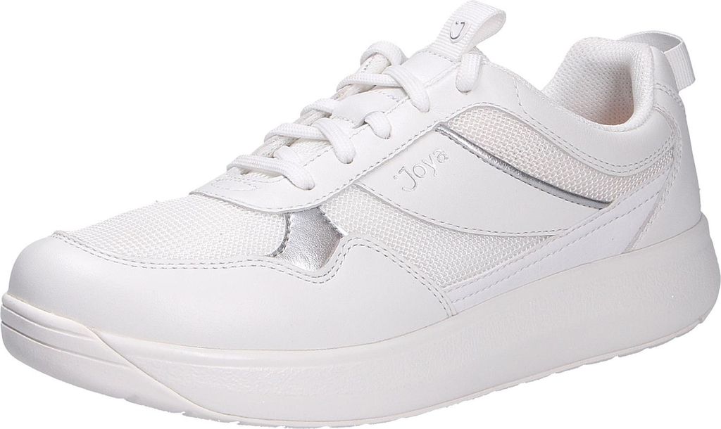 Joya Sneaker Alegra White JY104A, Premium-Glattleder u. atmungsaktives Mesh, Senso-Sohle, Fußbett zum Wechseln 37