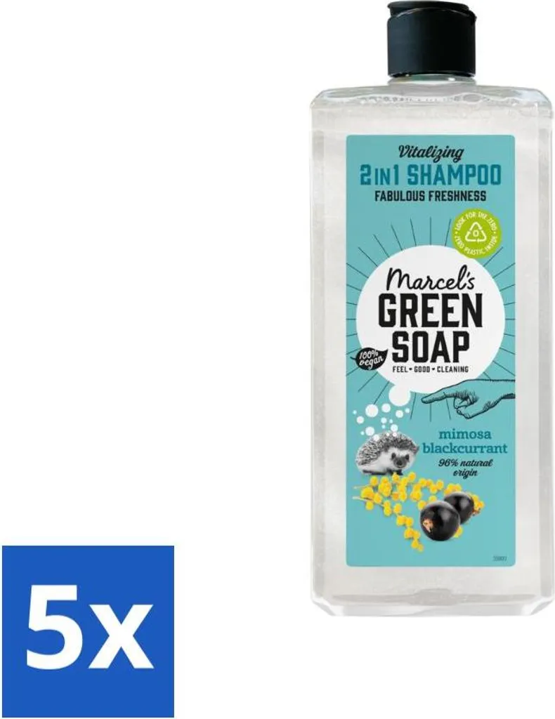 Offerta Shock Marcel's Green Soap 2-in-1 Mimosa Ribes - 5 Pezzi 300ml