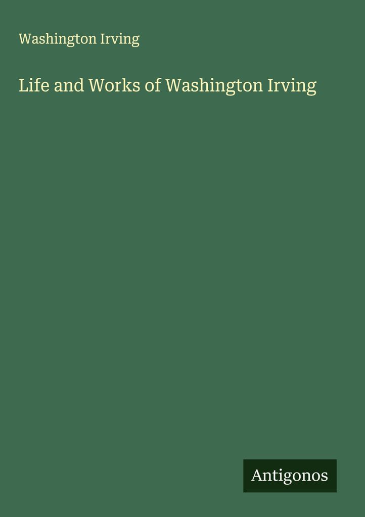 Leben und Werk von Washington Irving
