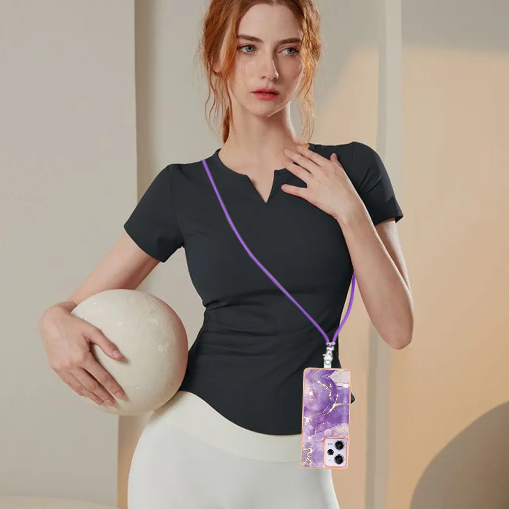 Cover Crossbody Viola Poco X5 Pro | Custodia Creator Redmi Note - 5
