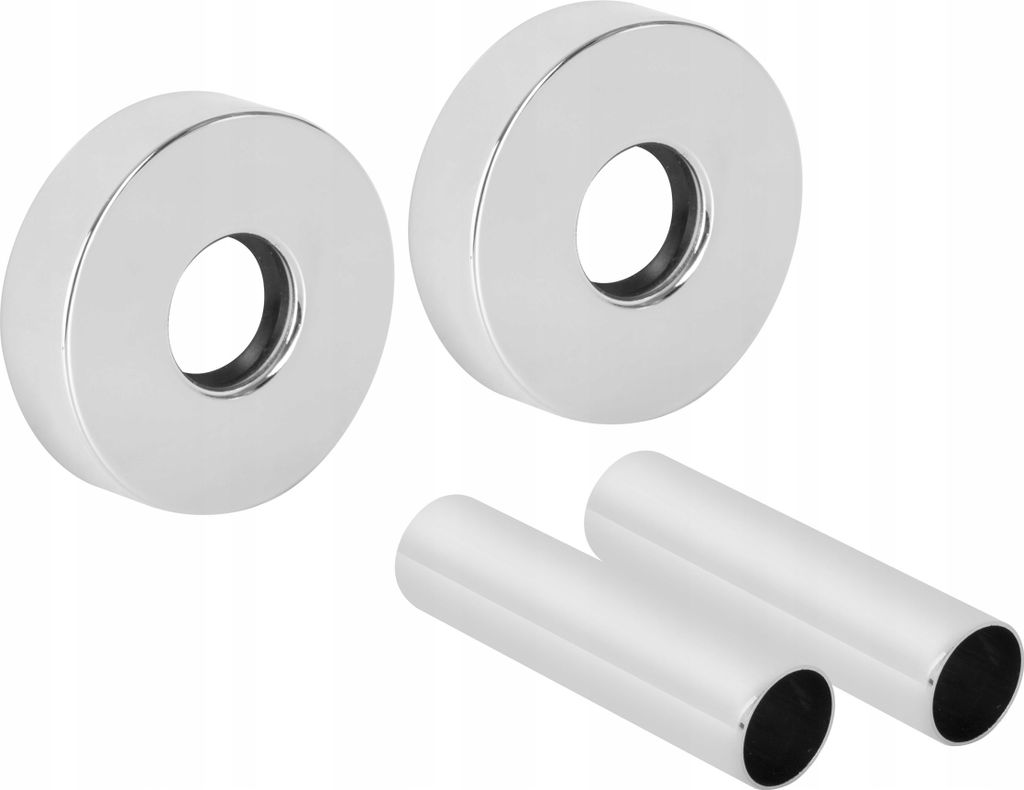 Heizkörperrohranschluss-Abdecksatz 2 Einzelrosetten Mit Hülsen