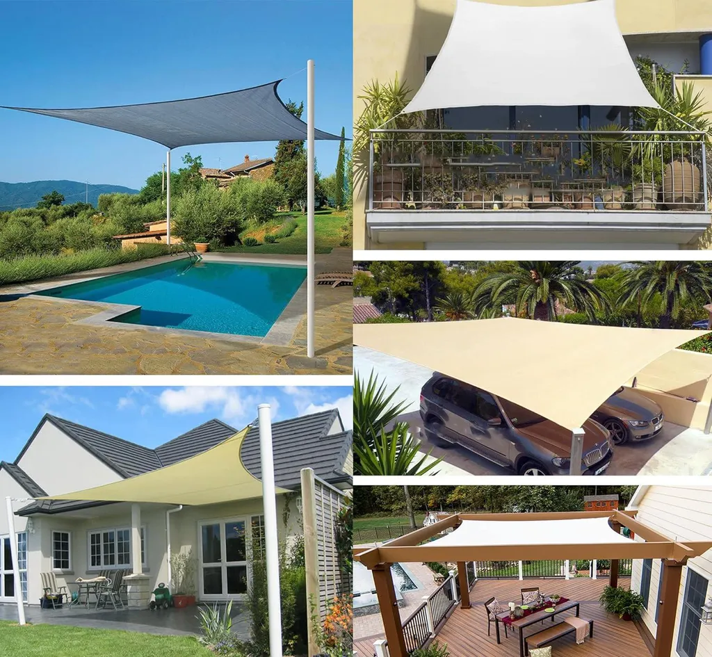 Parasol rectangulaire SUNNY GUARD 3x4m imperméable avec protection UV - 5
