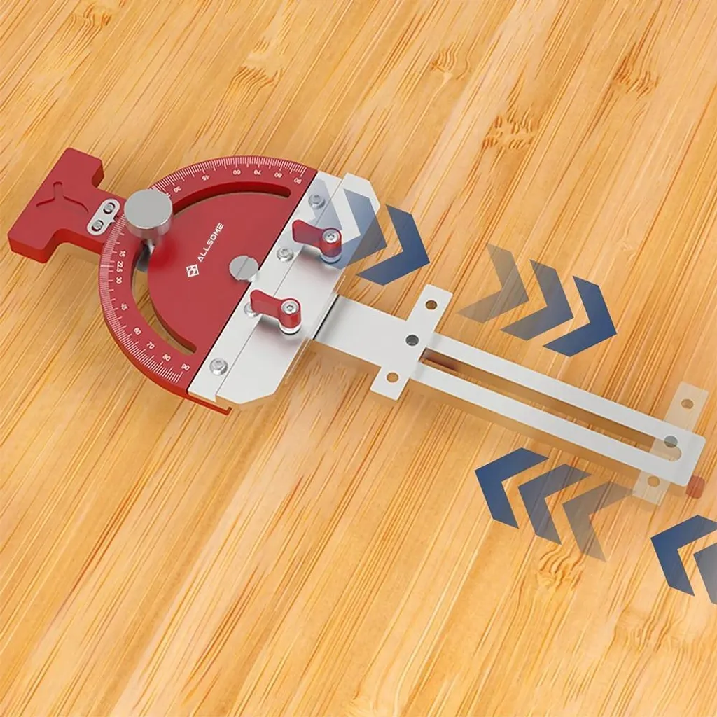 Guide de coupe multi-angles en alliage d'aluminium pour rail de guidage - 4