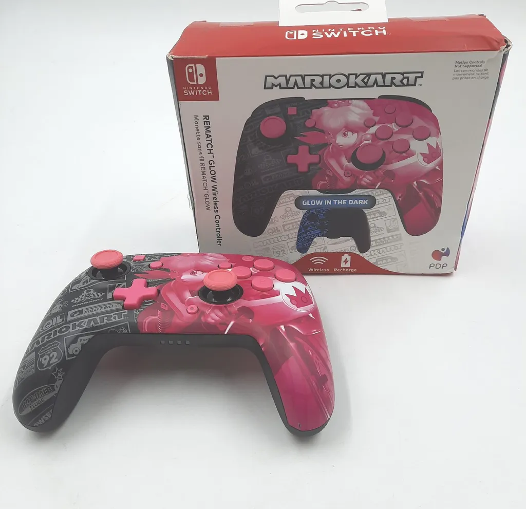 Controller PDP Rematch Wireless Peach Grand Prix per Switch | Offerta - 8