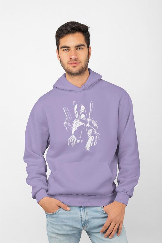 D&B Uni Hoodie MO00103 Star Wars Lavendel-Größe S