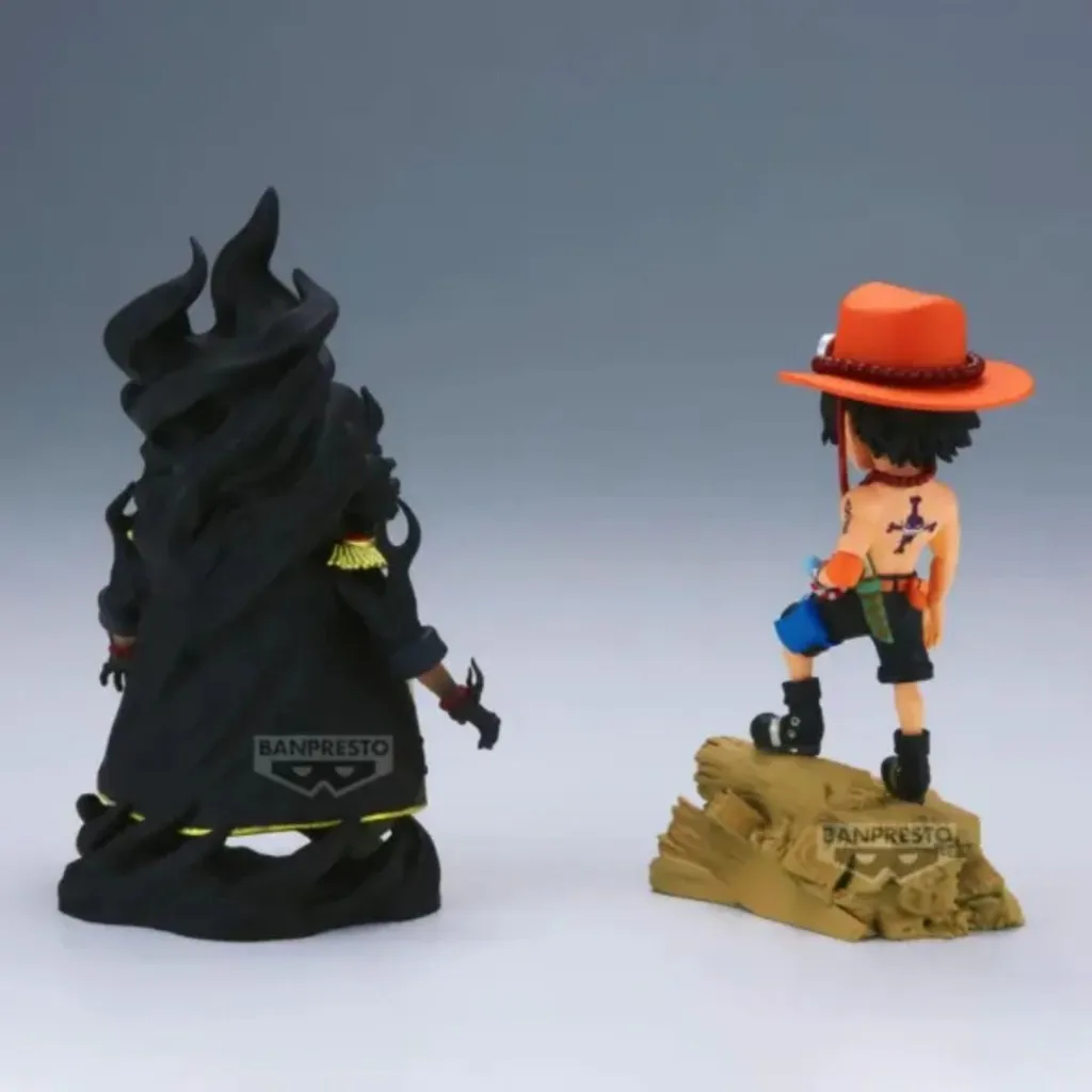 Figurine One Piece Ace vs Teach Log Stories 8cm Déco Manga Compacte