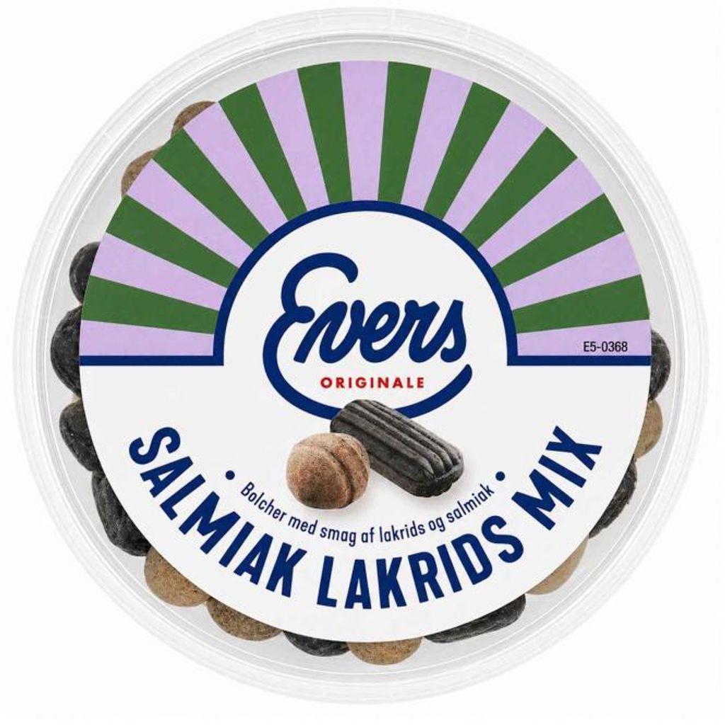 Evers Salmiak Lakrids Mix 180g Produktbild 