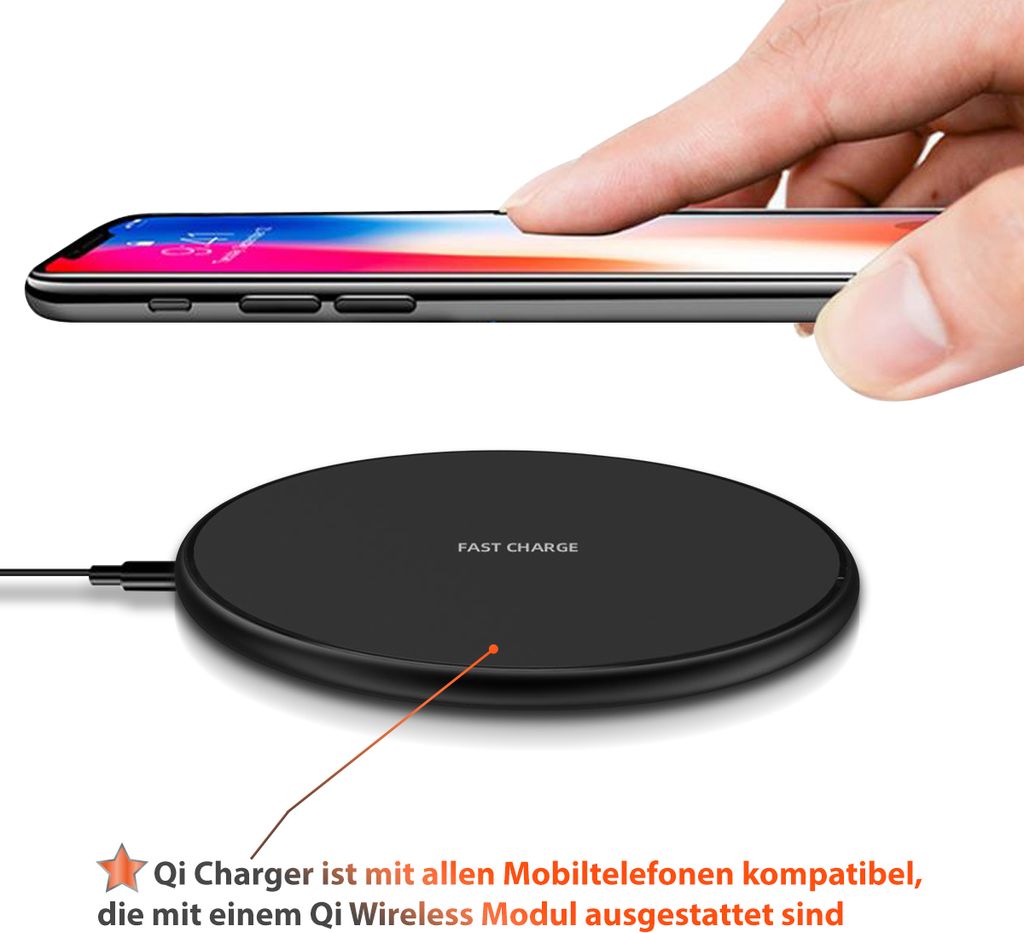 Schnell Qi Ladegerät für Samsung Galaxy S24 Plus Ultra QI Produktbild 