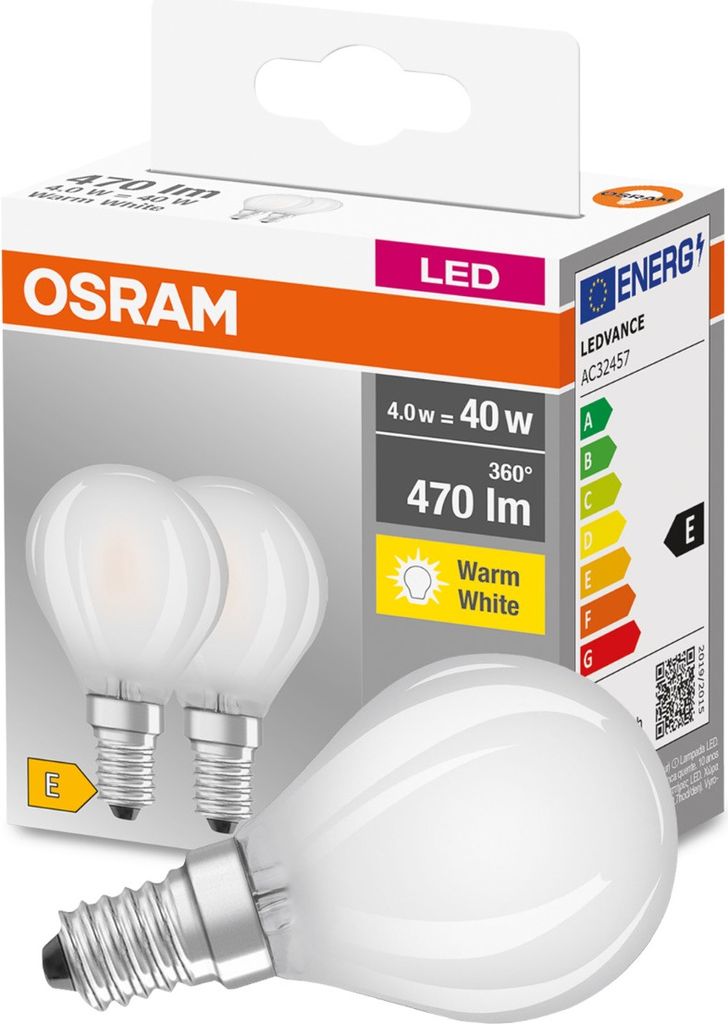 Osram 4058075803978, 4 W, E27, 470 lm, 10000 h, Teplá biela Obrázok produktu 