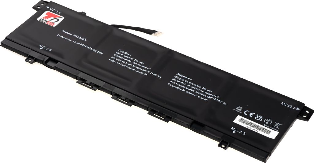 T6 Power Akku für Hewlett Packard Envy 13-ar0200 x360 serie, Li-Ion, 15,4 V, 3450 mAh (53,2 Wh), schwarz