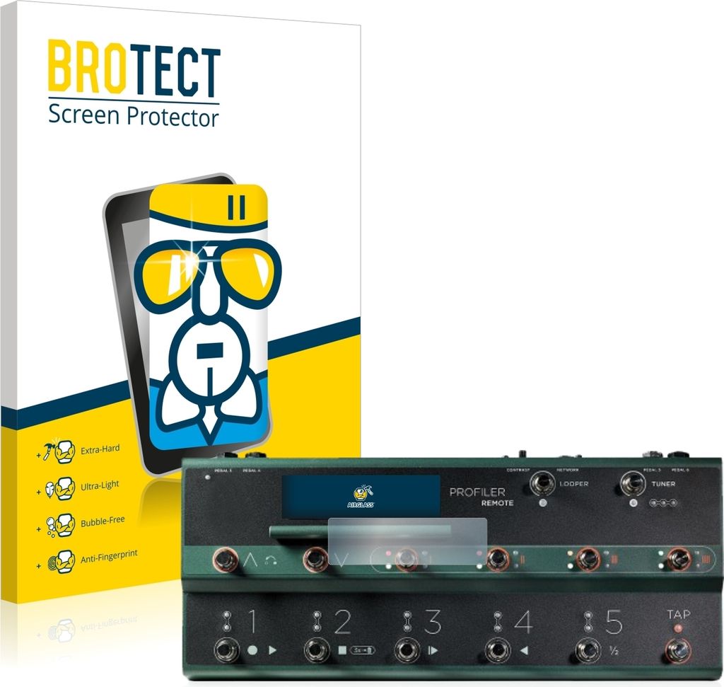 BROTECT Schutzglas für Kemper Profiler Remote Schutzfolie Panzer Folie Glas Display Schutz klar