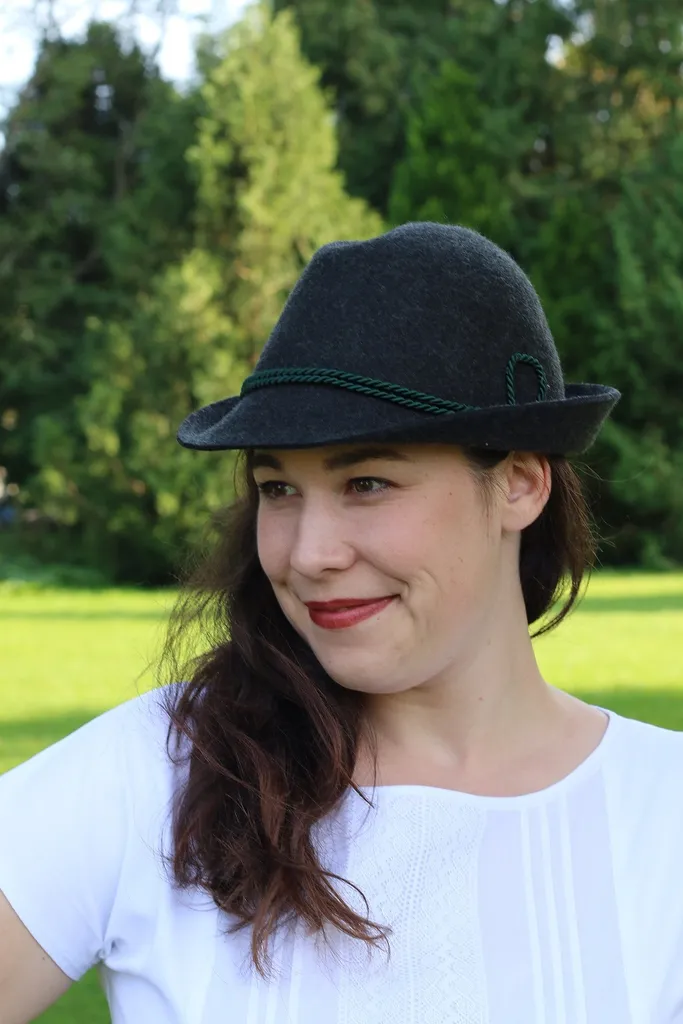 Allgäuer Spitzkopf Chapeau traditionnel de Hut-Breiter en feutre de laine
