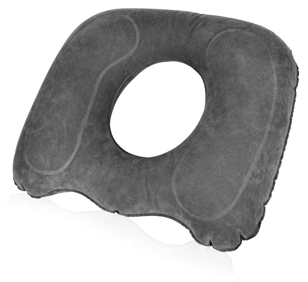 Orthopädisches Aufblasbares Sitzkissen für Hämorrhoiden, Ergonomisches Steißbeinkissen für Rollstühle und Bürostühle (Grau)