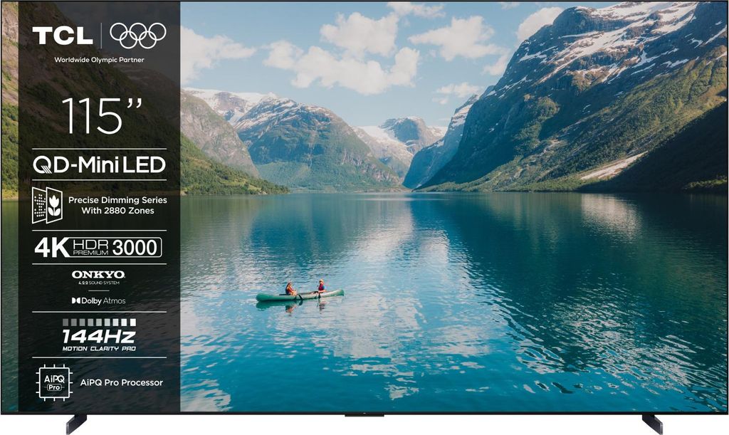 TCL 115C7K TV 2,92 m (115") 4K Ultra HD Smart TV Wifi Noir Image du produit 