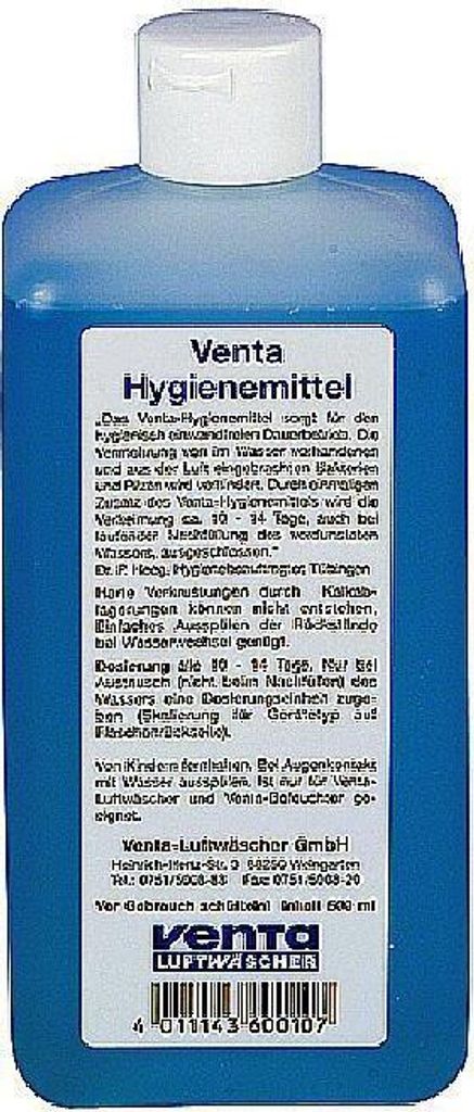 VENTA Hygienemittel für Luftbefeuchter und Luftwäscher 500 ml