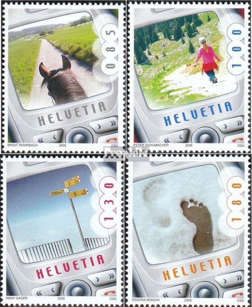Briefmarken Schweiz 2005 Mi 1929-1932 (kompl.Ausg.) postfrisch Photographie-Wettbewerb