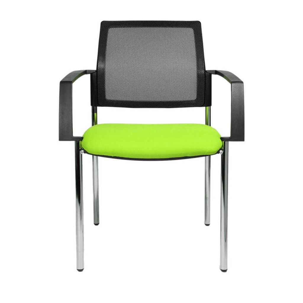 2 Topstar Besucherstühle BtoB 10 BB290A G050 grün, schwarz Stoff