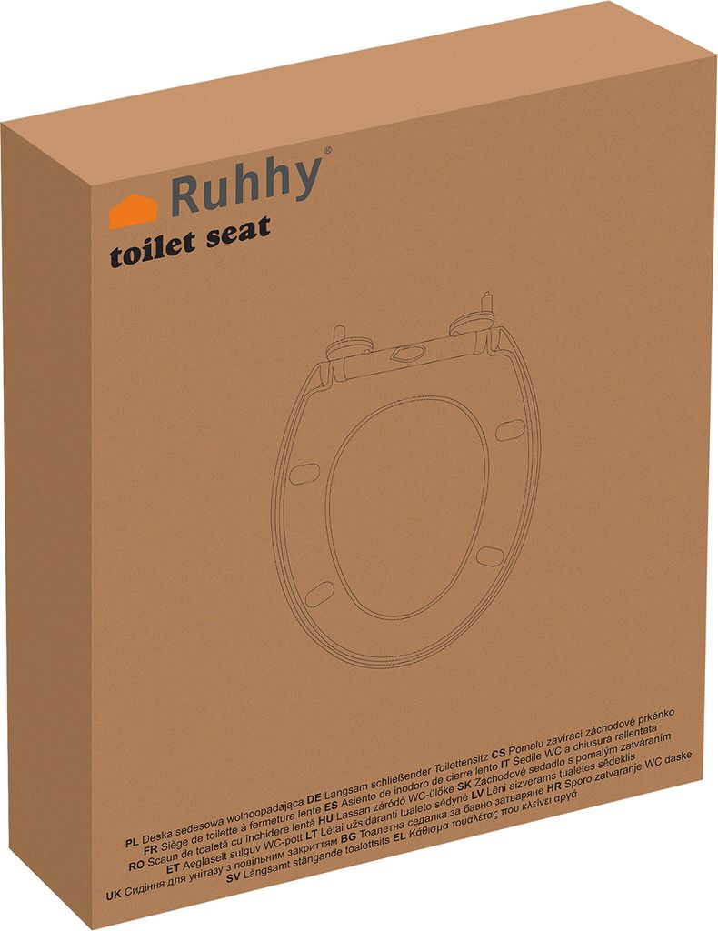 Ruhhy 24547 Toilettensitz mit langsam schließender Funktion Produktbild 10