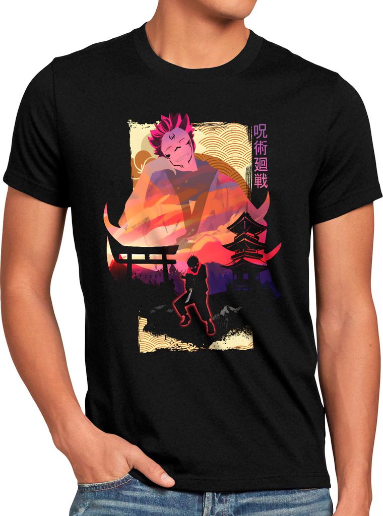 BaumwolleCloud Yuji Adventure Herren T-Shirt anime japan manga