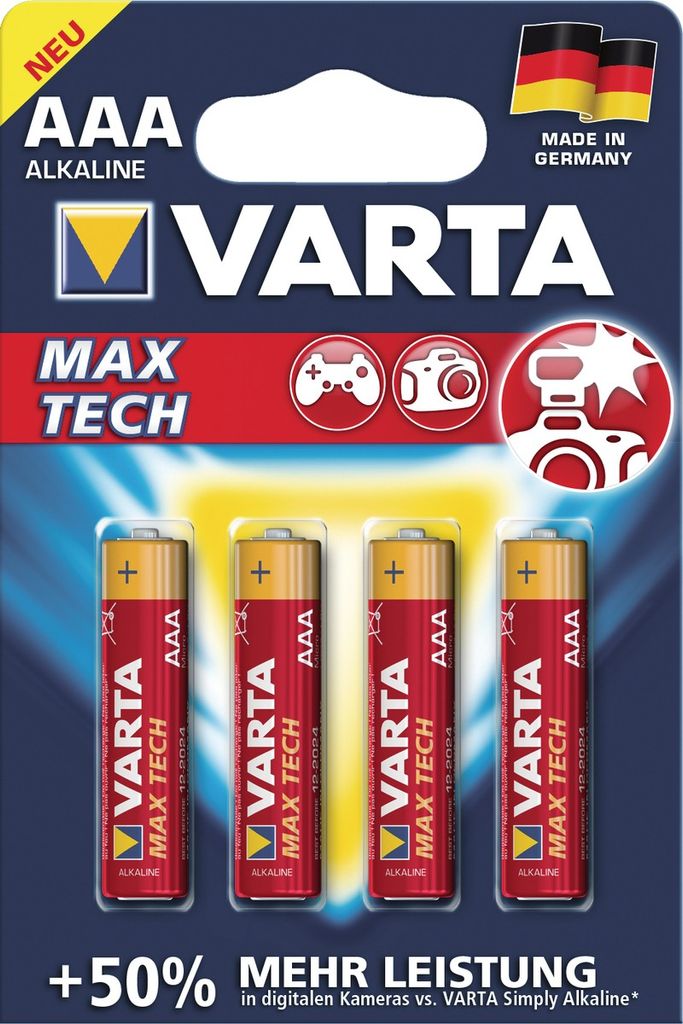 Varta Batterie LONGLIFE Max Power AAA Micro  NEU        Immagine del prodotto 
