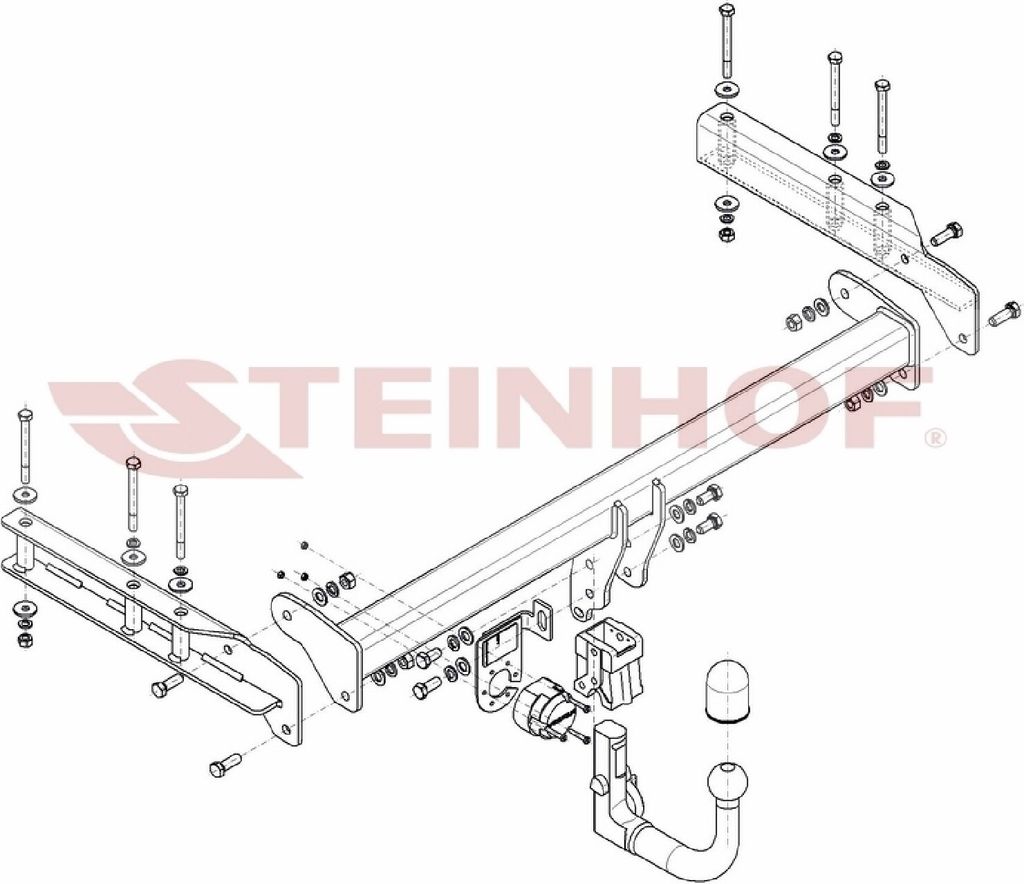 Z545932 Anhängerkupplung passend für AUDI A6 Allroad 05/2000-04/2005 abnehmbar