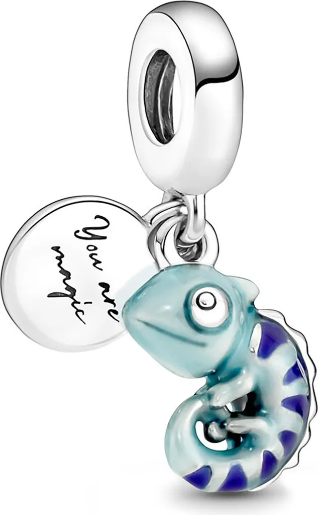 Pendentif à Breloques Caméléon Pandora en Email et Argent Massif 925