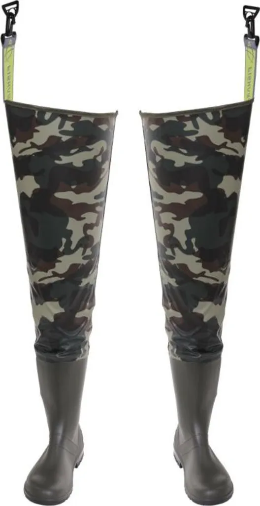 Waders camouflage 39 : bottes étanches pour marcher dans l'eau au sec