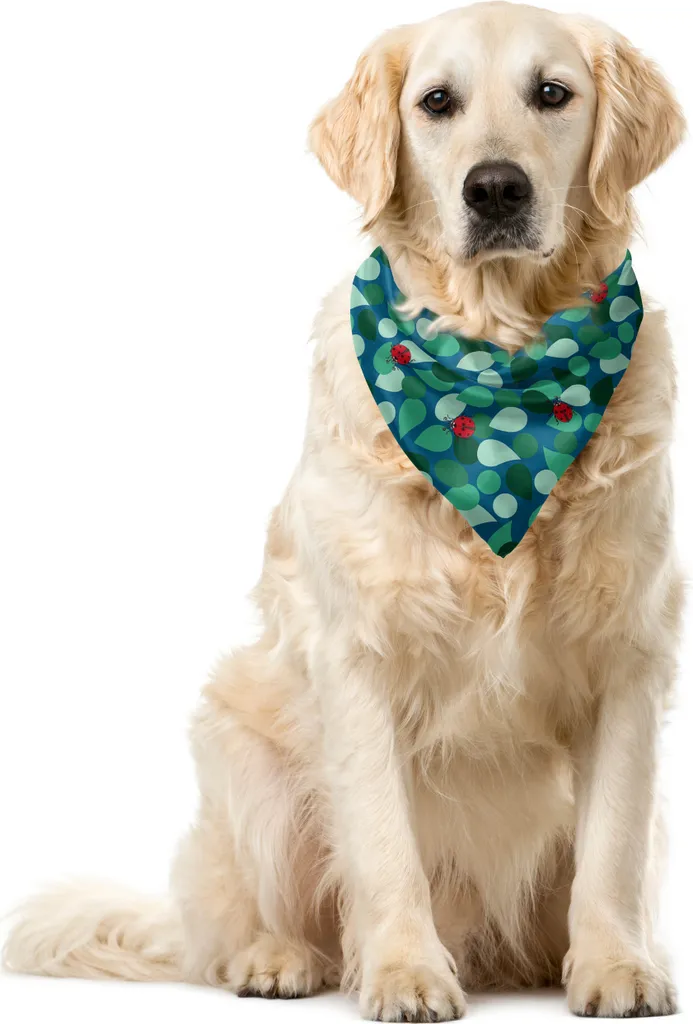 Regalo per Cani: Bandana Coccinelle ABAKUHAUS 55x55 cm Colorata