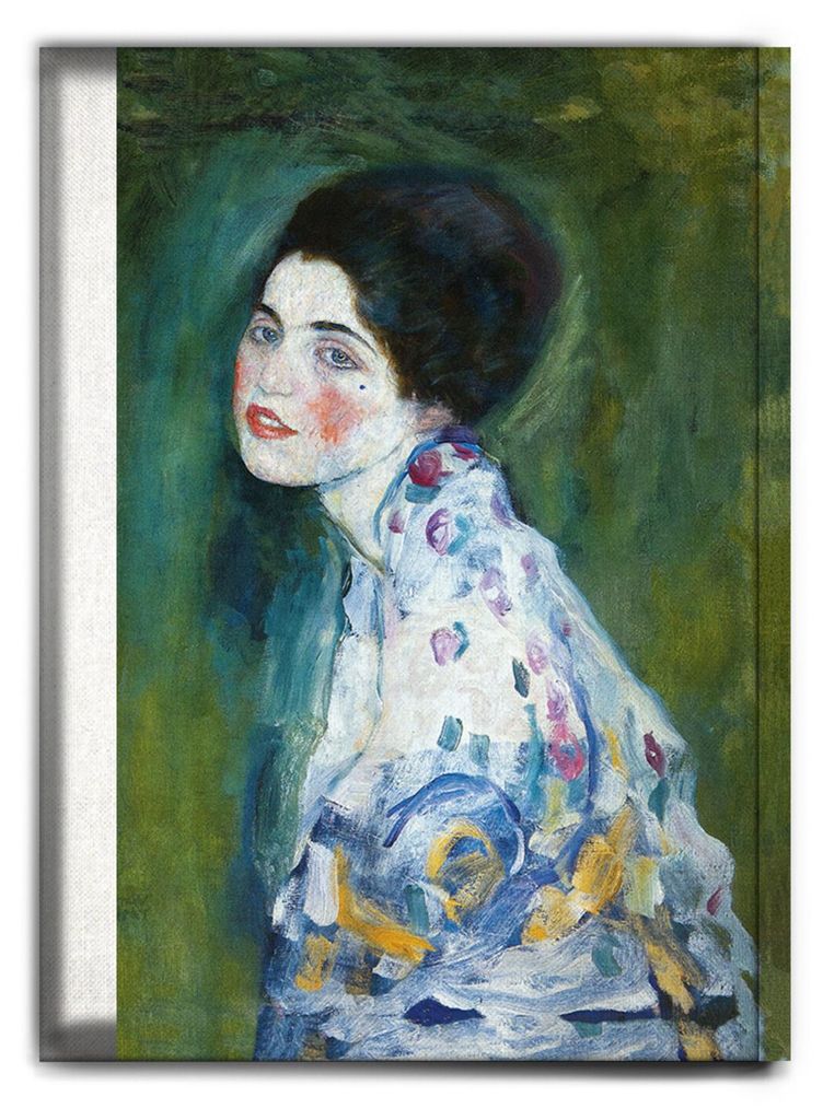 Giallobus - Porträt eines Mädchens - Gustav Klimt - 50L x 70W cm - Bild - Premium Loom Canvas mit hoher Dicke