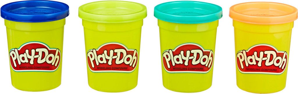 Play-Doh Knete WILD farbsortiert, 4 Farben je 112,0 g