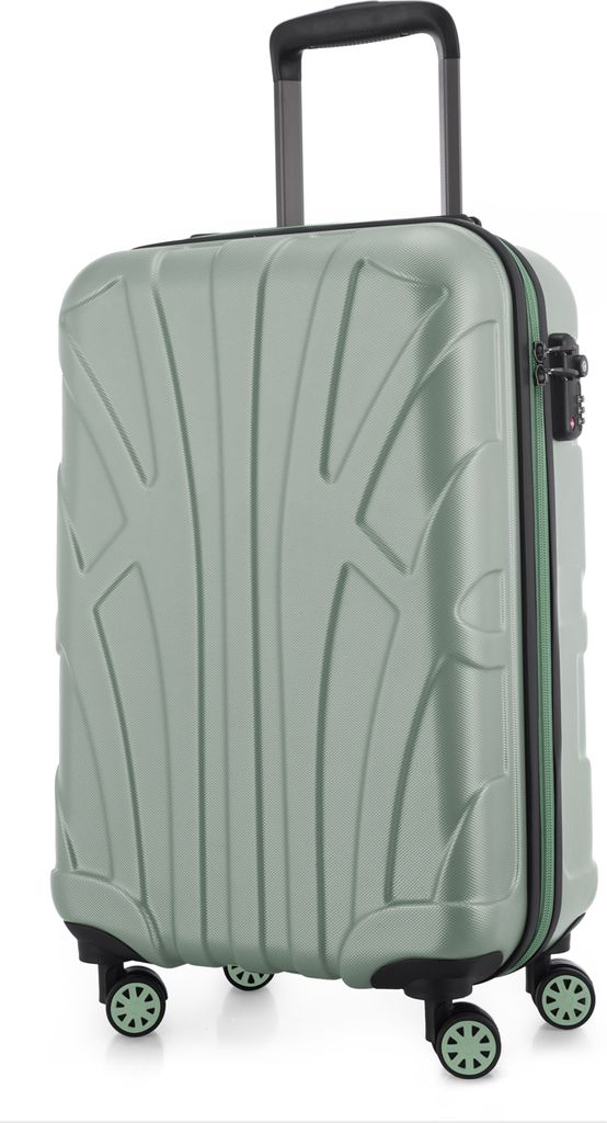 Suitline - leichtes Handgepäck 55x35x20 cm Flugzeug-Trolley 34 L Bordgepäck Hand-Koffer leicht Bord-Koffer 4 Rollen Kabinengepäck Hand Luggage T...