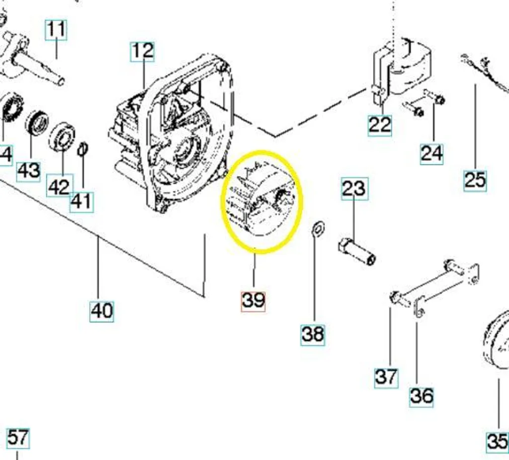 Volant d'inertie 545221701 McCulloch MT 250 LK contre les vibrations
