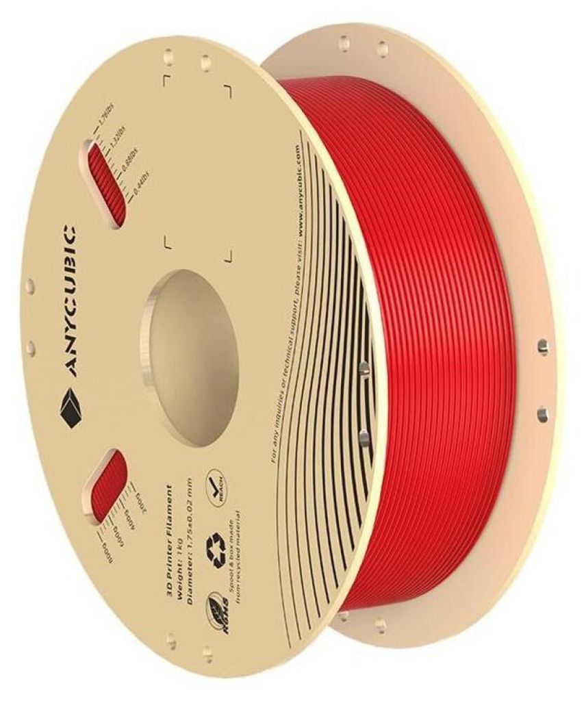 Anycubic PLA Filament, 1,75mm, 1kg - Farbton: rot Produktbild 