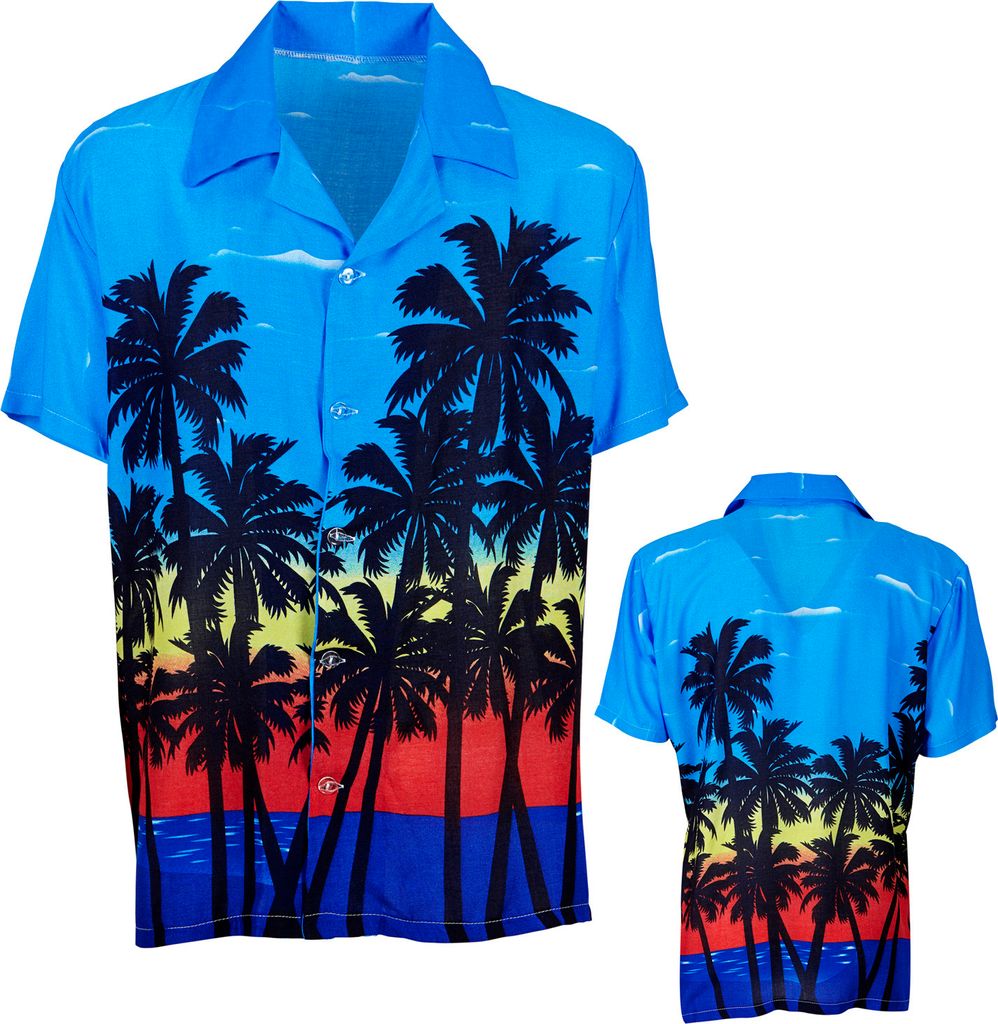 Hawaiihemd Mit Palmen Grösse Xl