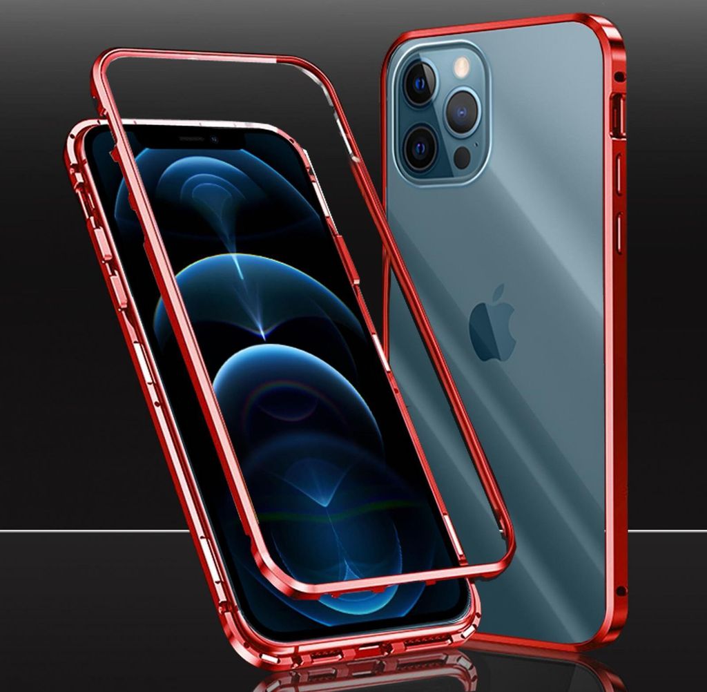 Apple iPhone 12 Pro Max (6,7") Magnet Bumper Rot