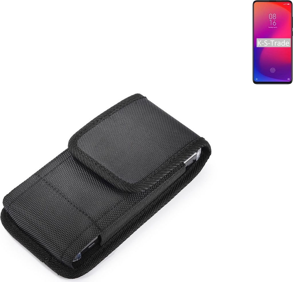Holster Gürteltasche kompatibel mit Xiaomi Redmi K20 Holster Gürtel Tasche wasserabweisend Handy Hülle Schutz Hülle Outdoor schwarz K-S-Trade