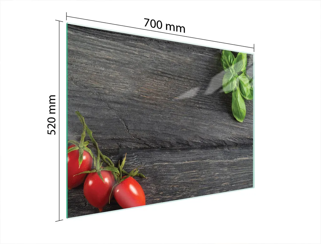 Piastra Vetro Tomatas 70x52: Protezione Professionale per Chef
