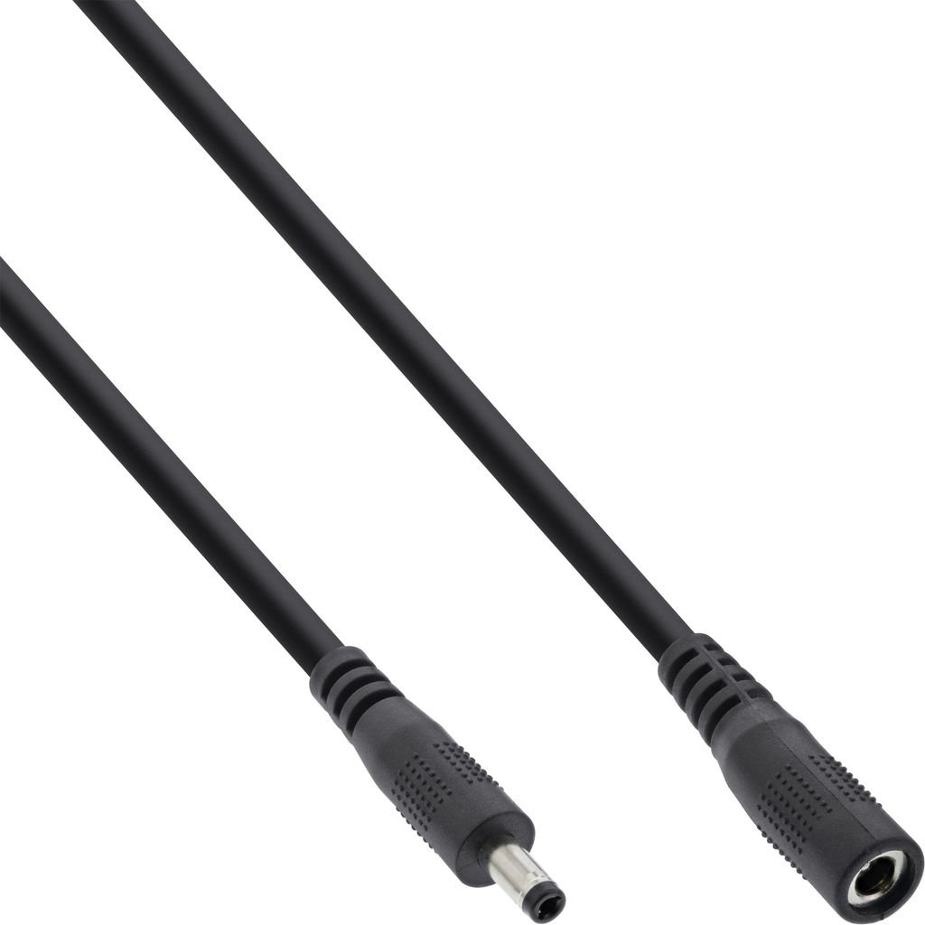 InLine® câble prolongateur, DC prise 4,0x1,7mm, noir, 2m Image du produit 