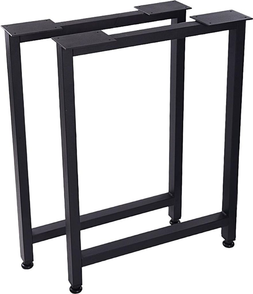 2er Set Tischgestelle aus Metall, OS da1000, schwarz, 55x72 cm, 91430