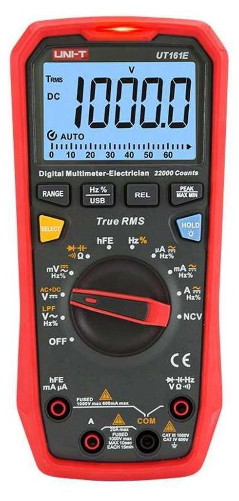 UNI-T, UT161E, Profi-Digitalmultimeter, 1000V, True RMS, Produktbild 