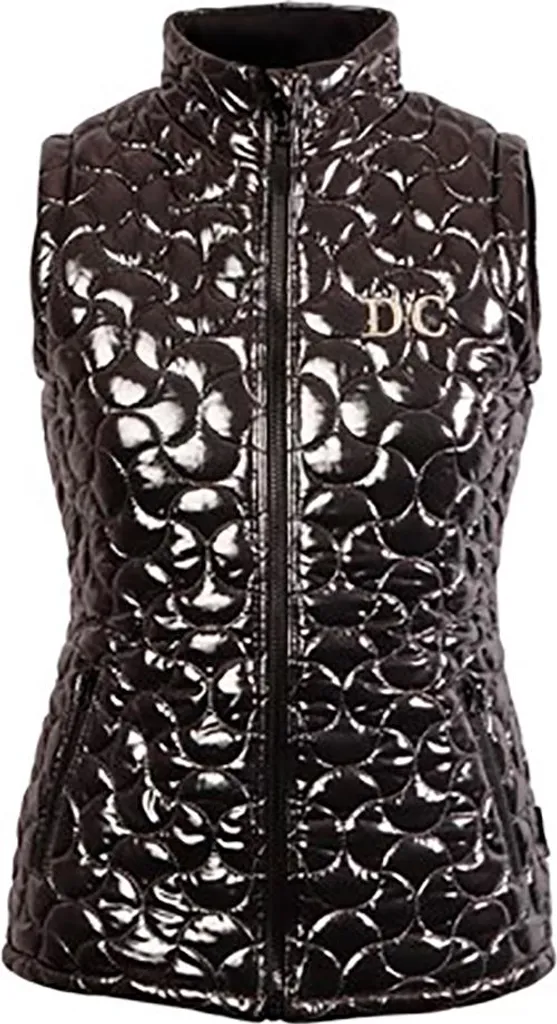 Gilet Équitation Femme Réversible Denici Cavalli Stardust Noir Taille S