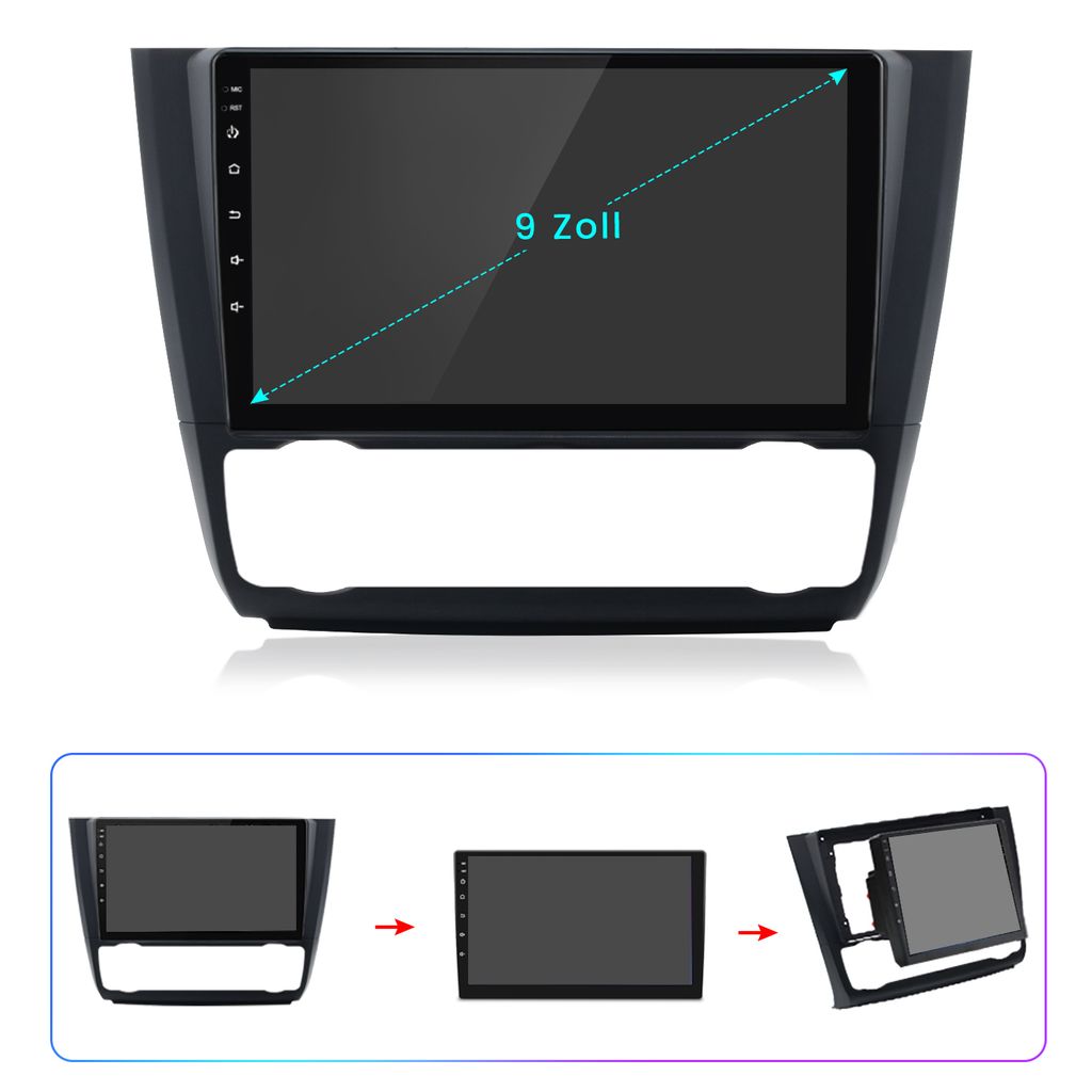 10.25"Linux Carplay GPS Nav Autoradio Idrive Für BMW 1er E81 E82 E87 E88 2006-12