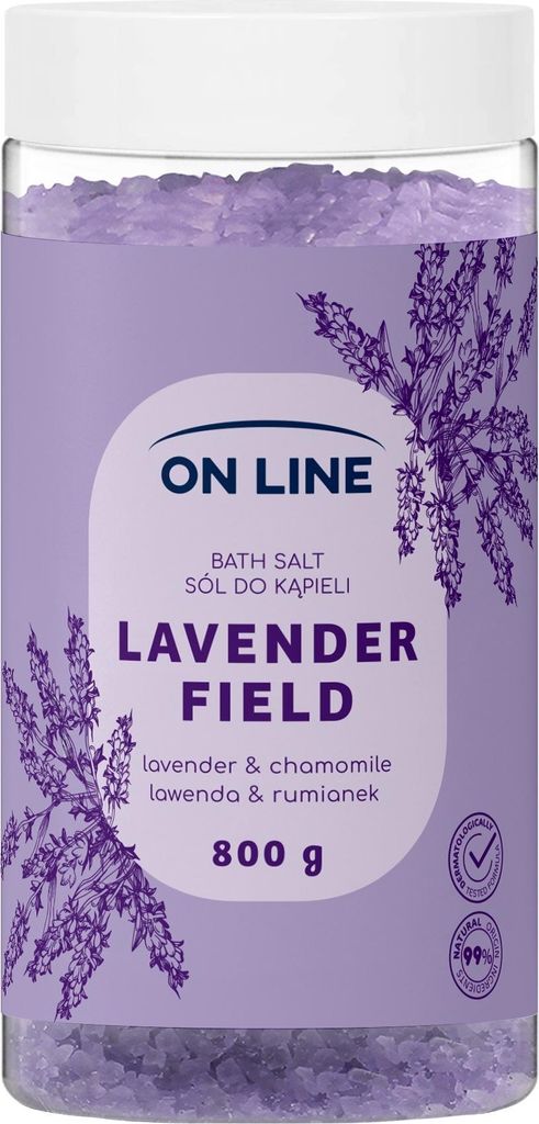 On Line sól do kąpieli Lavender 800 g