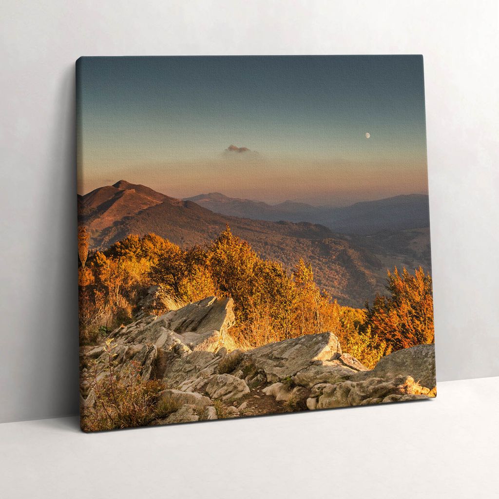 Bieszczady Mountains – Leinwandbild Wandbild – 60x60 cm – Leinwandbilder – Wandbilder – Schlafzimmer – Flur
