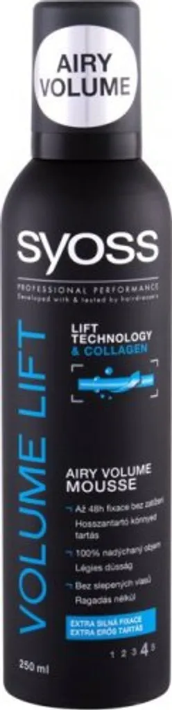 Mousse Lissante Syoss Volume Lift 250ml - Soin Coiffant Volume Racine